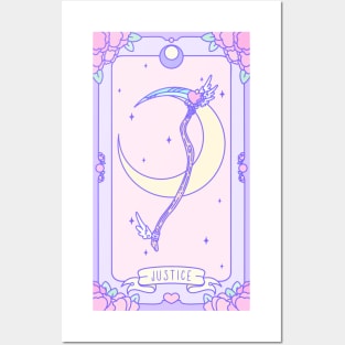 Justice - Pastel Tarot Deck Posters and Art